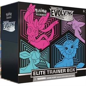 Pokemon Sword & Shield - Evolving Skies - Elite Trainer box (Sylveon, Vaporeon, Glaceon, Espeon) - Pokemon kort